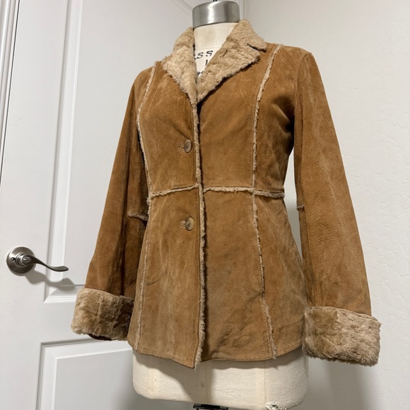 Vintage Jackets & Blazers - Leather + Suede Vintage Shearling Jacket